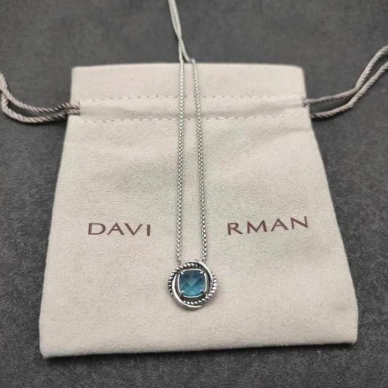 2025 New DY Classical Style Pendant Necklace Temperament Exquisite Diamond Elegant Delicate Jewelry Suitable for Any Occasion